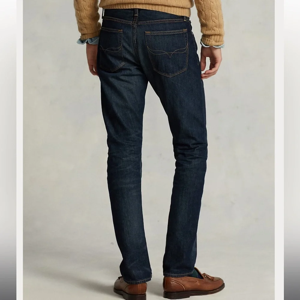 Polo Ralph Lauren Varick Slim Straight Jeans Light Weight Morris 38X34 Cotton